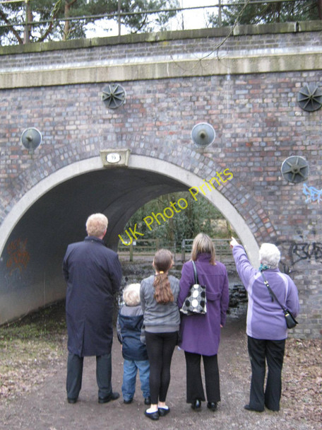 Photo 6"x4" Bridge 39, Sutton Park freight line Doe Bank c2011