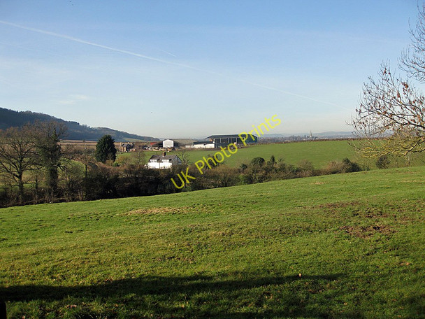 Photo 6"x4" Lower Weston Farm and view to Ross Ross-on-Wye c2011