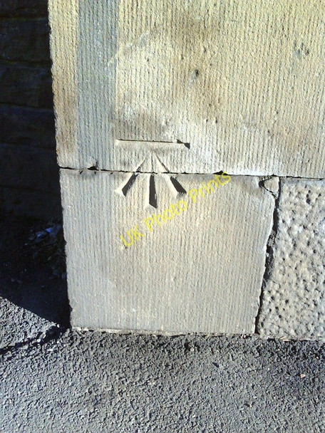 Photo 6"x4" Benchmark on wall of Hillsborough Works, Langsett Road Sheffield\/SK3587 c2011