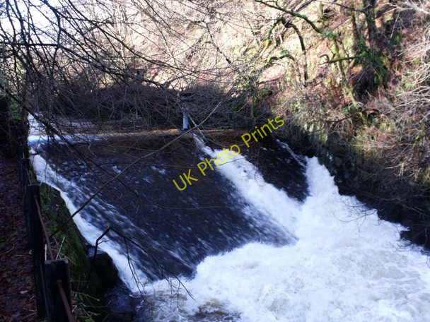 Photo 6"x4" River Carron, Fankerton Weir Denny c2011