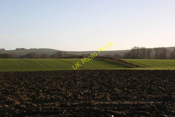 Photo 6"x4" Greenwich Meridian south of Swanborough lakes Iford\/TQ4007 c2011
