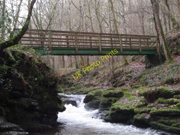 Photo 6"x4" Pontdroed Afon Cletwr Footbridge Erwood c2011