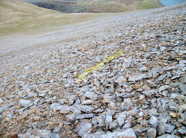 Photo 6"x4" The scree covered north-western slope of Elidir Fawr Dinorwic c2011