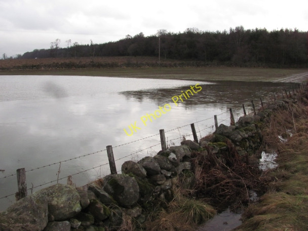 Photo 6"x4" Flooded field Airntully c2011