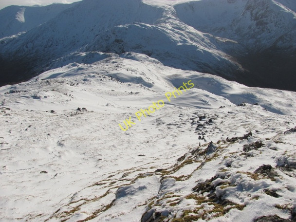 Photo 6"x4" South ridge, A' Ghlas-bheinn Loch a' Chl\u00e8irich c2011