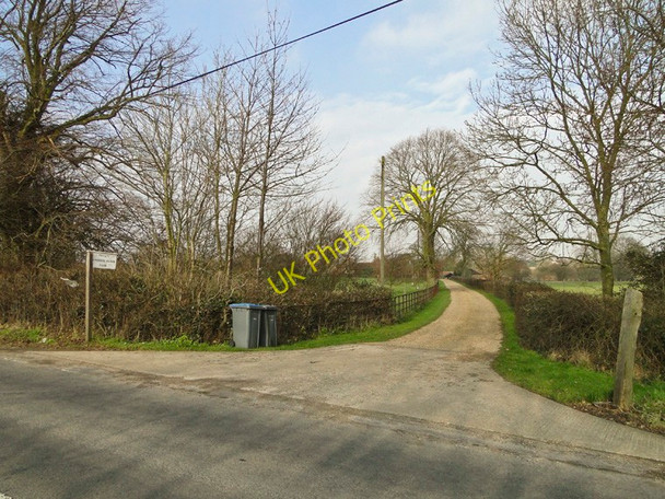 Photo 6"x4" Entrance to Beveriche Manor Farm, Saxmundham Yoxford c2011