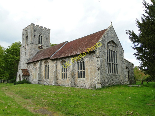 Photo 6"x4" Rougham St Mary's church Rougham\/TF8320 c2010