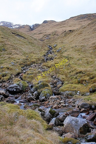 Photo 6"x4" Tributary of the Allt Coire an Eich Meall nan Spardan c2011