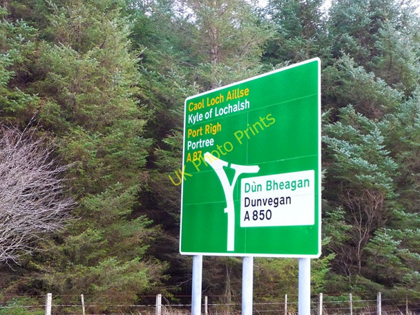 Photo 6"x4" Road sign at Borve Borve\/NG4448 c2011