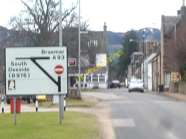 Photo 6"x4" Approach to a road junction in Ballater Ballater c2011