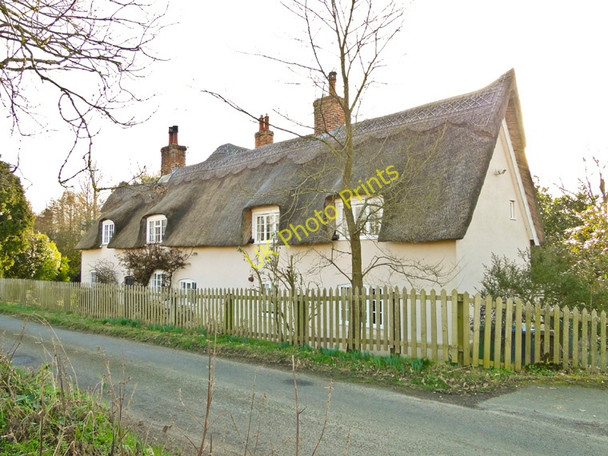 Photo 6"x4" Thatched cottage beside the road at Benhall Benhall Street c2011