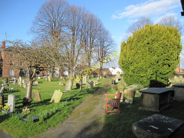 Photo 6"x4" Churchyard path at St Dunawd's Bangor on Dee\/Bangor-is-y-coed c2011