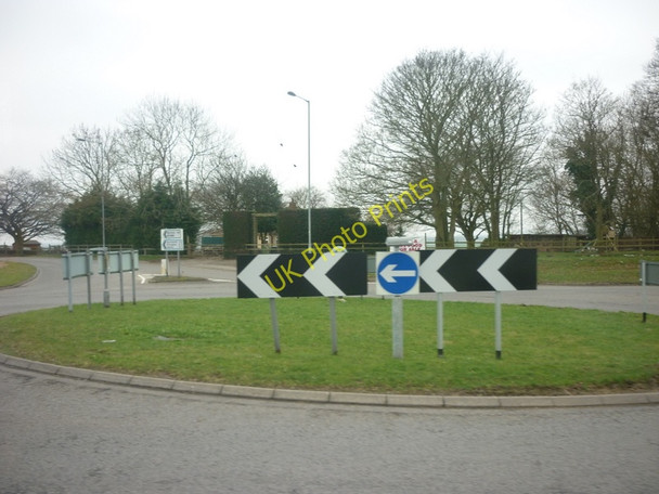 Photo 6"x4" The roundabout at Harpswell Hill on the A631, Harpswell Harpswell c2011
