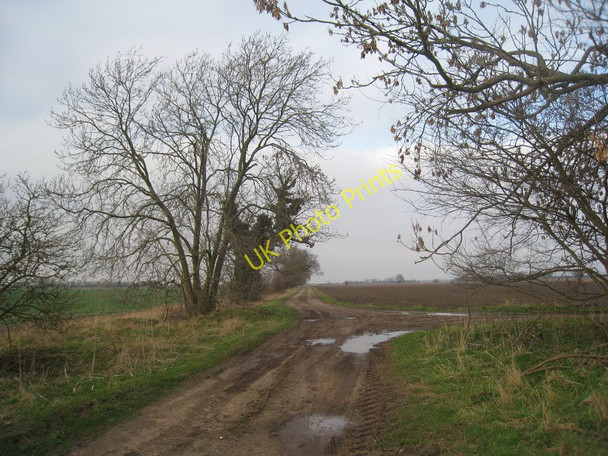 Photo 6"x4" Farm track to North Moor Beltoft c2011