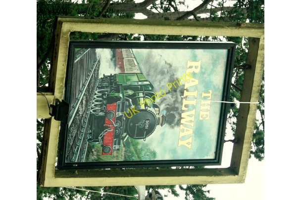 Photo 6"x4" 2009 : Sign outside the Railway Hotel, Radstock Radstock c2009