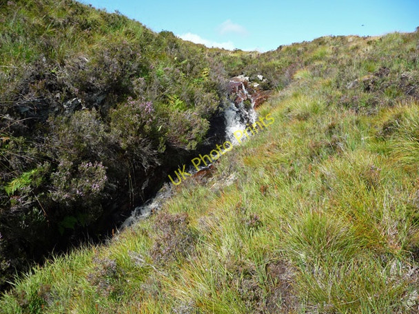 Photo 6"x4" Moorland waterfall Drumfearn\/Druim Fhearna c2009