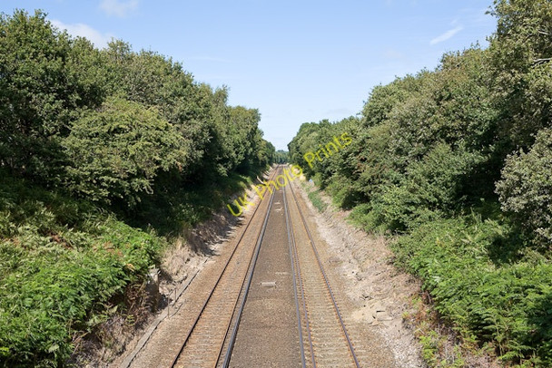 Photo 6"x4" Railway lines seen from Arnewood Bridge Road Mead End\/SZ2698 c2009