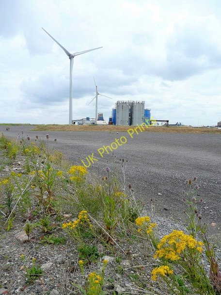 Photo 6"x4" Fossil fuel and wind power Avonmouth c2009