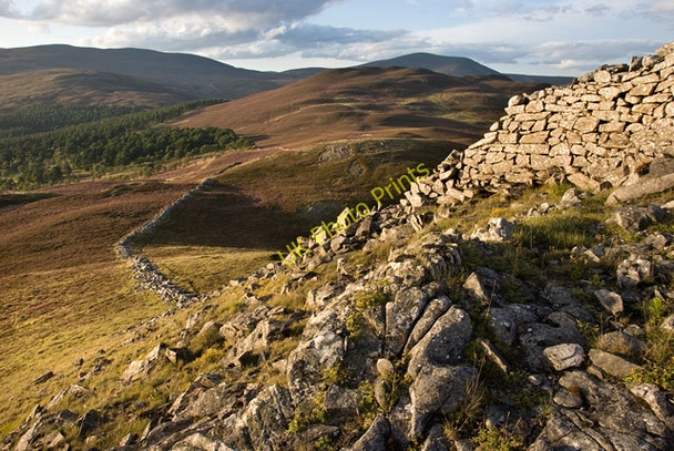 Photo 6"x4" Wall and limestone outcrop on Craig Leek -  2 Garbh Allt Shiel c2009