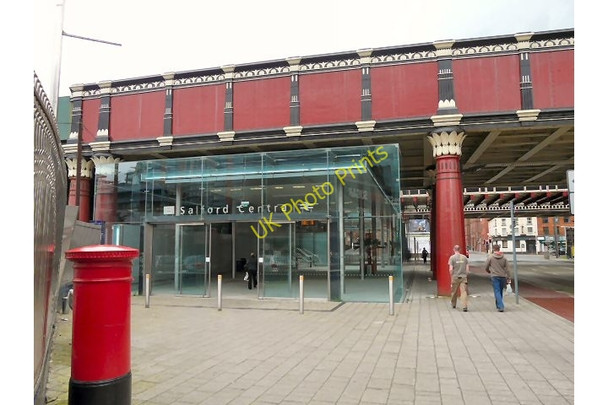 Photo 6"x4" Entrance to Salford Central Station Manchester c2009