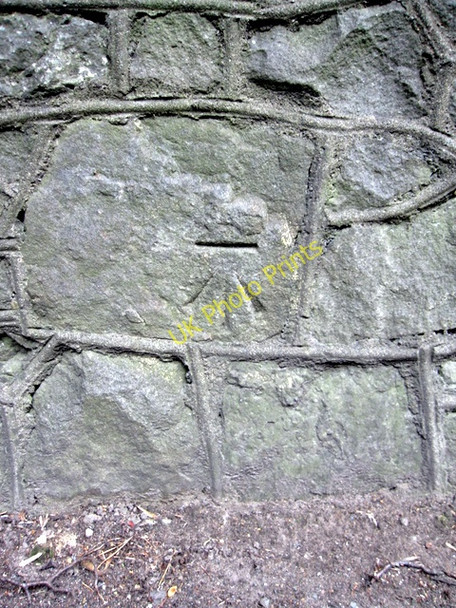 Photo 6"x4" Bench mark on Broughton Brook Bridge Broughton\/SJ3463 c2009