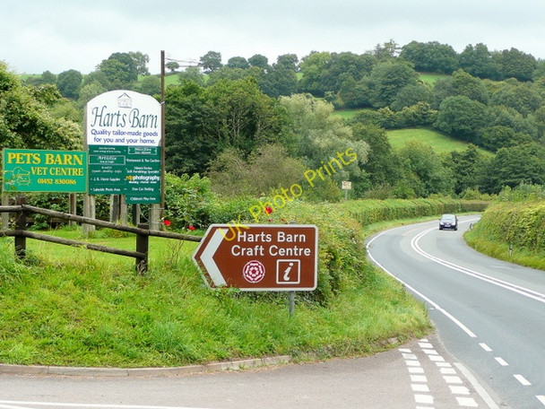 Photo 6"x4" Entrance to Harts Barn craft centre Brimps Hill c2009