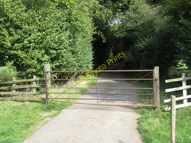 Photo 6"x4" Gated Road At Wilden Leysters c2009
