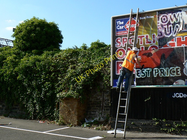 Photo 6"x4" Poster advertisement board, Station Road, Swindon Swindon\/SU1685 c2009