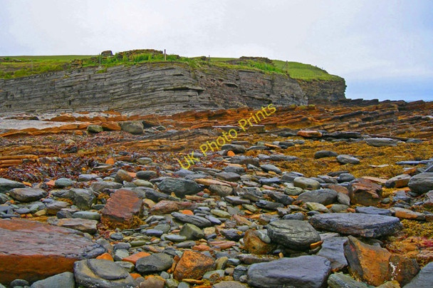 Photo 6"x4" Rock strewn causeway at the Brough of Birsay Northside\/HY2528 c2007