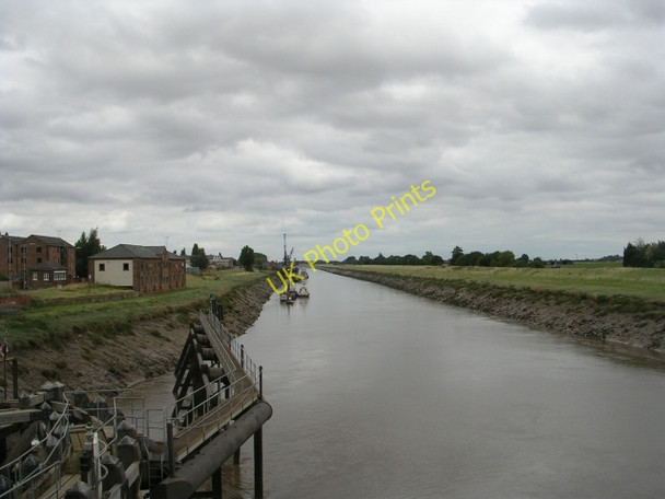 Photo 6"x4" View of River Nene from Cross Keys Bridge Port Sutton Bridge c2009