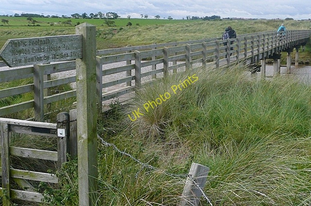Photo 6"x4" Tughall Burn footbridge Tughall c2009