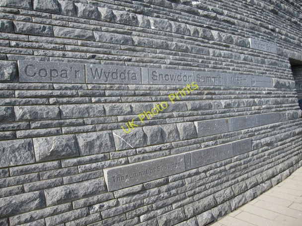 Photo 6"x4" Inscriptions on Hafod Eryri on Yr Wyddfa - in the sun Gwastadnant c2009