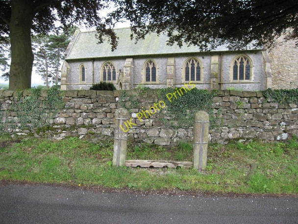 Photo 6"x4" Stocks outside St Oswald's church Thornton in Lonsdale c2009