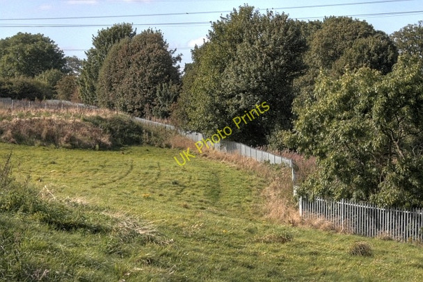 Photo 6"x4" Fence Along Railway Line Stockton-on-Tees c2009