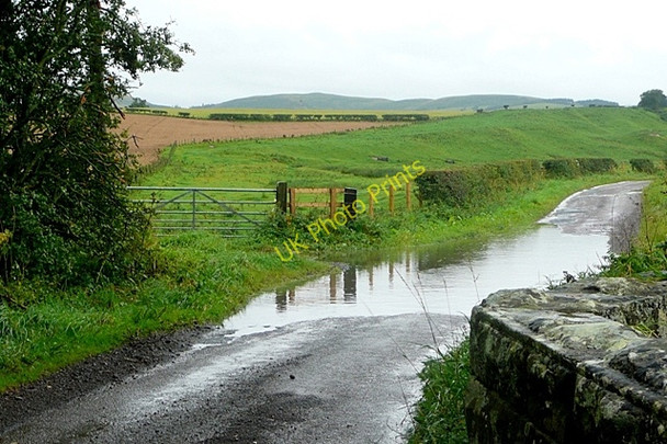 Photo 6"x4" Flooded lane near Powburn Branton\/NU0416 c2009