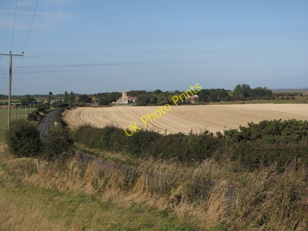 Photo 6"x4" Morston village and the A149 from the East Morston c2009