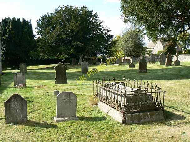 Photo 6"x4" Churchyard and graves, St Matthew's church, Coates Coates\/SO9800 c2009