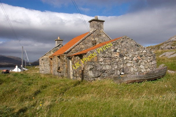 Photo 6"x4" Ruined house at Stocinis Caolas Stocinis c2009