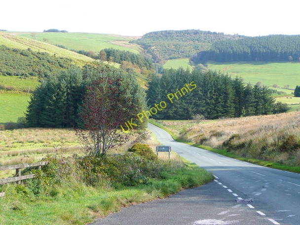 Photo 6"x4" Mountain road to Llanidloes Llwynygog c2009