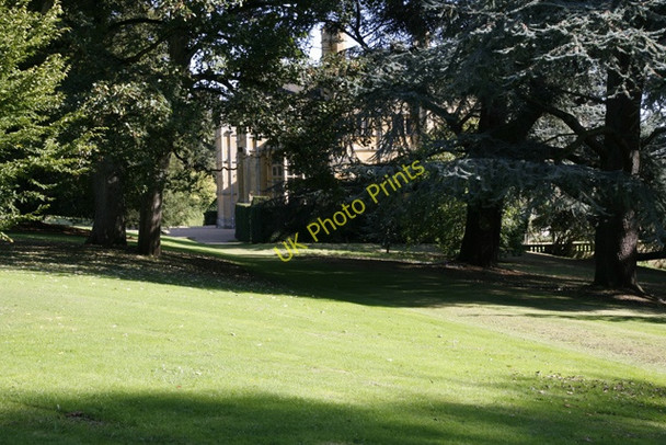 Photo 6"x4" Batsford House through the trees Batsford c2009