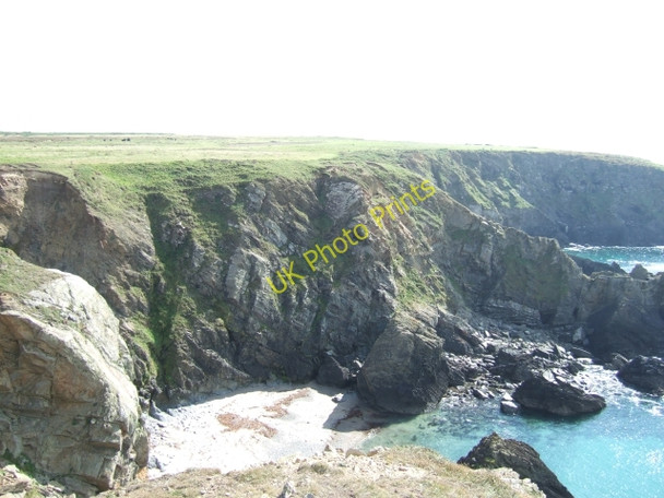 Photo 6"x4" Cliffs to the east of Wooltack Point Marloes c2009