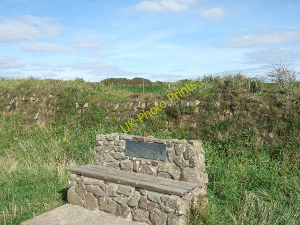 Photo 6"x4" Seat beside coast path above Settling Nose Haroldston West c2009