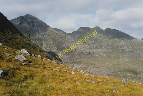 Photo 6"x4" Slopes below Coire nan Laogh Rechullin c1994