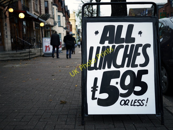 Photo 6"x4" Credit crunch lunch, Belfast Belfast c2009