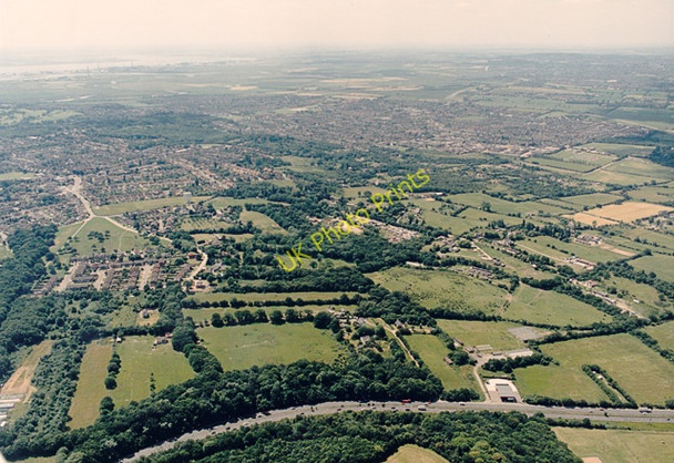 Photo 6"x4" Aerial view of Thundersley Plotlands from the north-west New Thundersley c1987