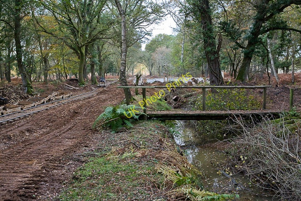 Photo 6"x4" Warwickslade Cutting: bye bye footbridge Bank\/SU2807 c2009