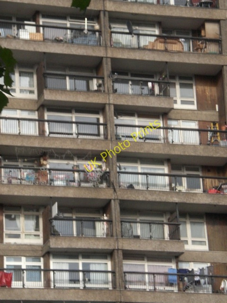 Photo 6"x4" Balconies, Trellick Tower, Elkstone Road W11 Kensal Town c2009