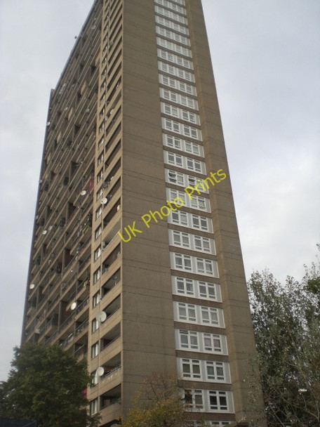 Photo 6"x4" Side view of Trellick Tower, Elkstone Road W11 Kensal Town c2009