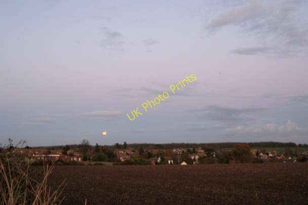 Photo 6"x4" Cubbington at moonrise Cubbington c2009