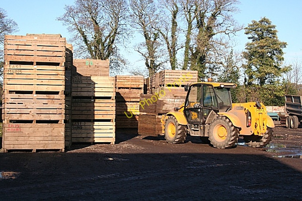 Photo 6"x4" Tattie Boxes at Dipple Farm Crofts of Dipple c2009